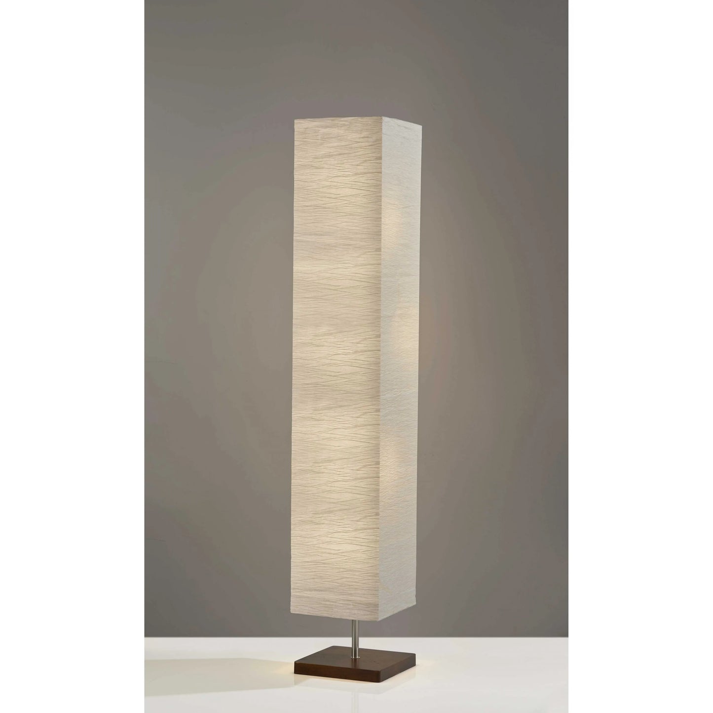 Contemporary Natural Column Floor Lamp