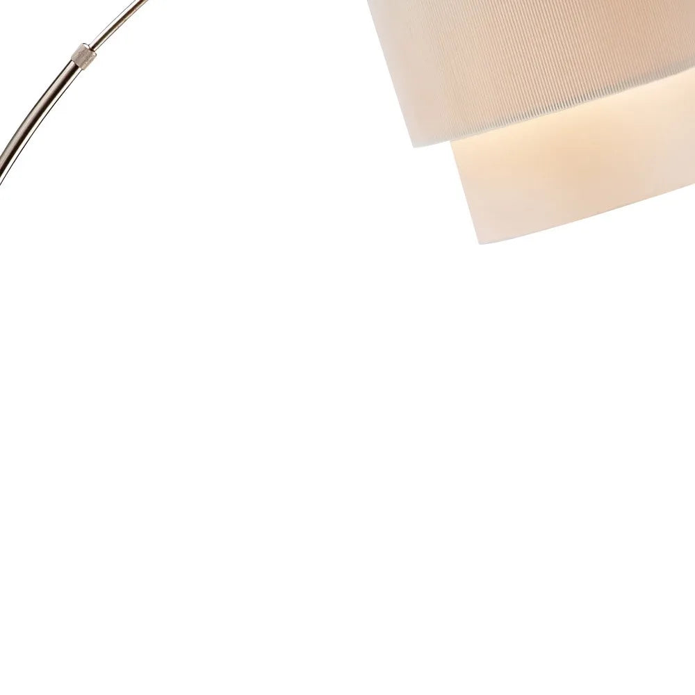 Brown and Black Arched Floor Lamp