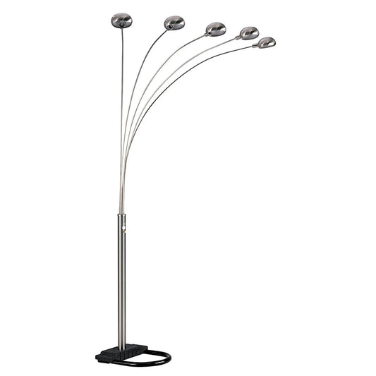 Gold Five-Light Arc LED Floor Lamp