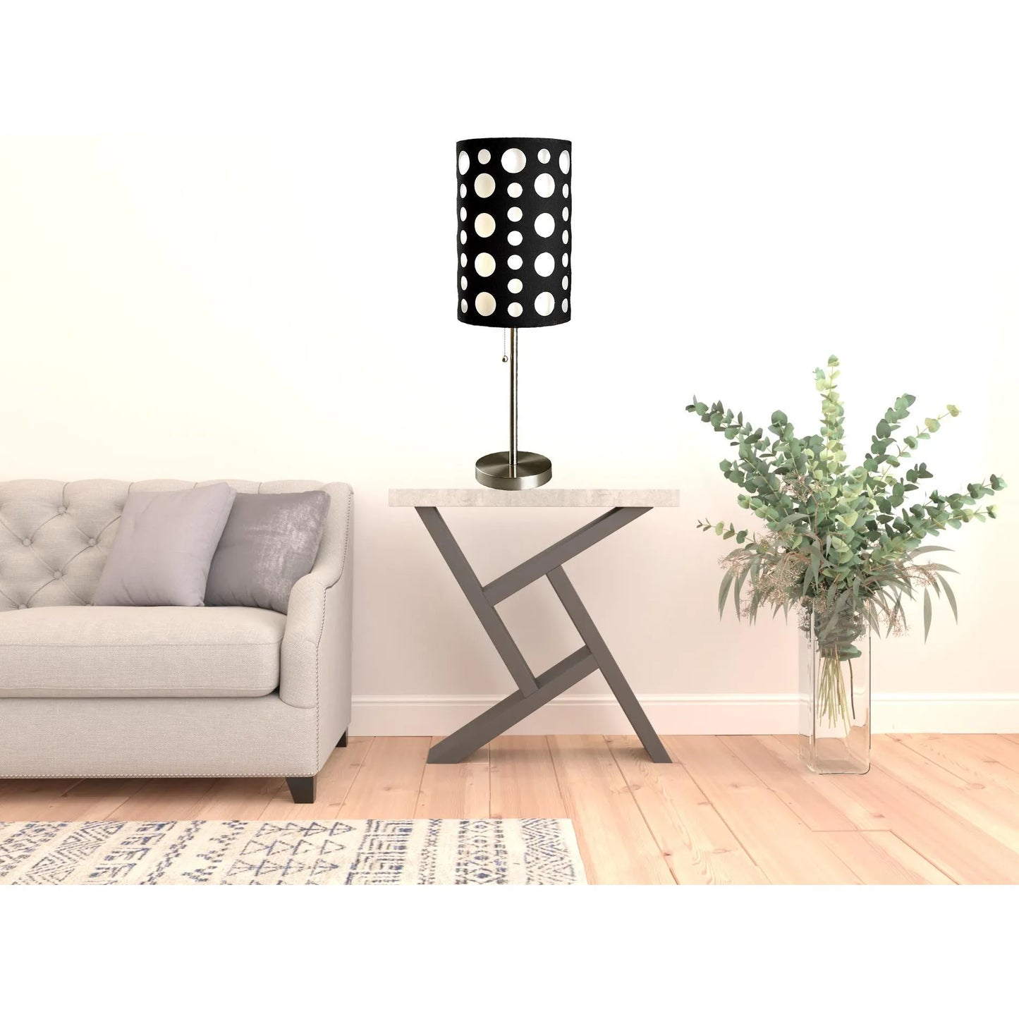 Black Metal Novelty Table Lamp