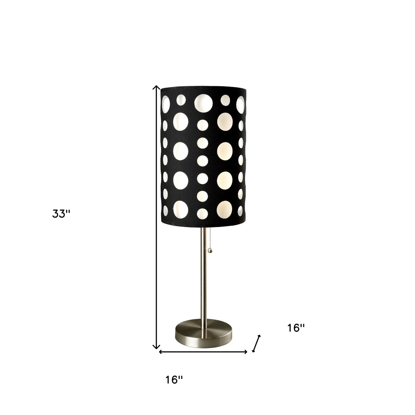 Black Metal Novelty Table Lamp