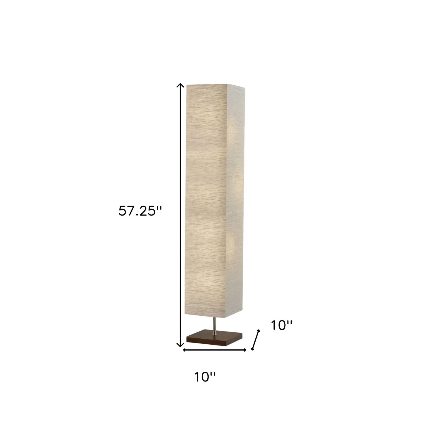Contemporary Natural Column Floor Lamp