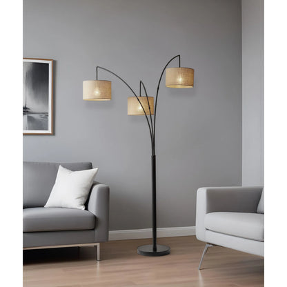 Silver Three-Light Tree Floor Lamp