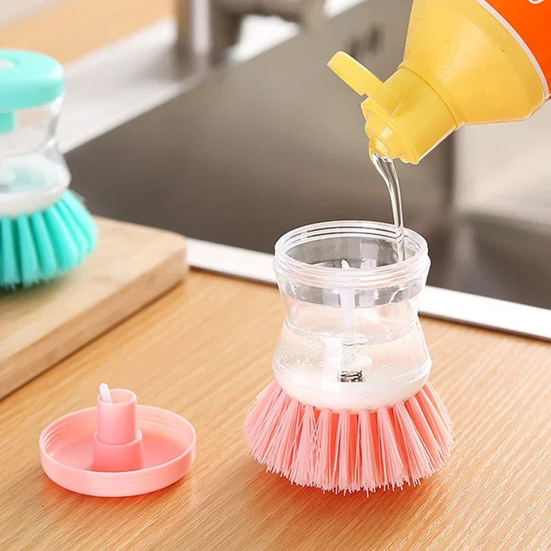 Wash Brush Liquid Soap Dispenser